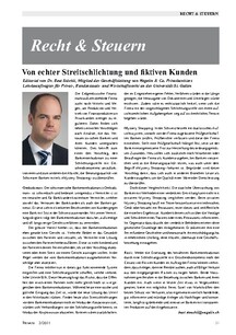 Von echter Streitschlichtung und fiktiven Kunden